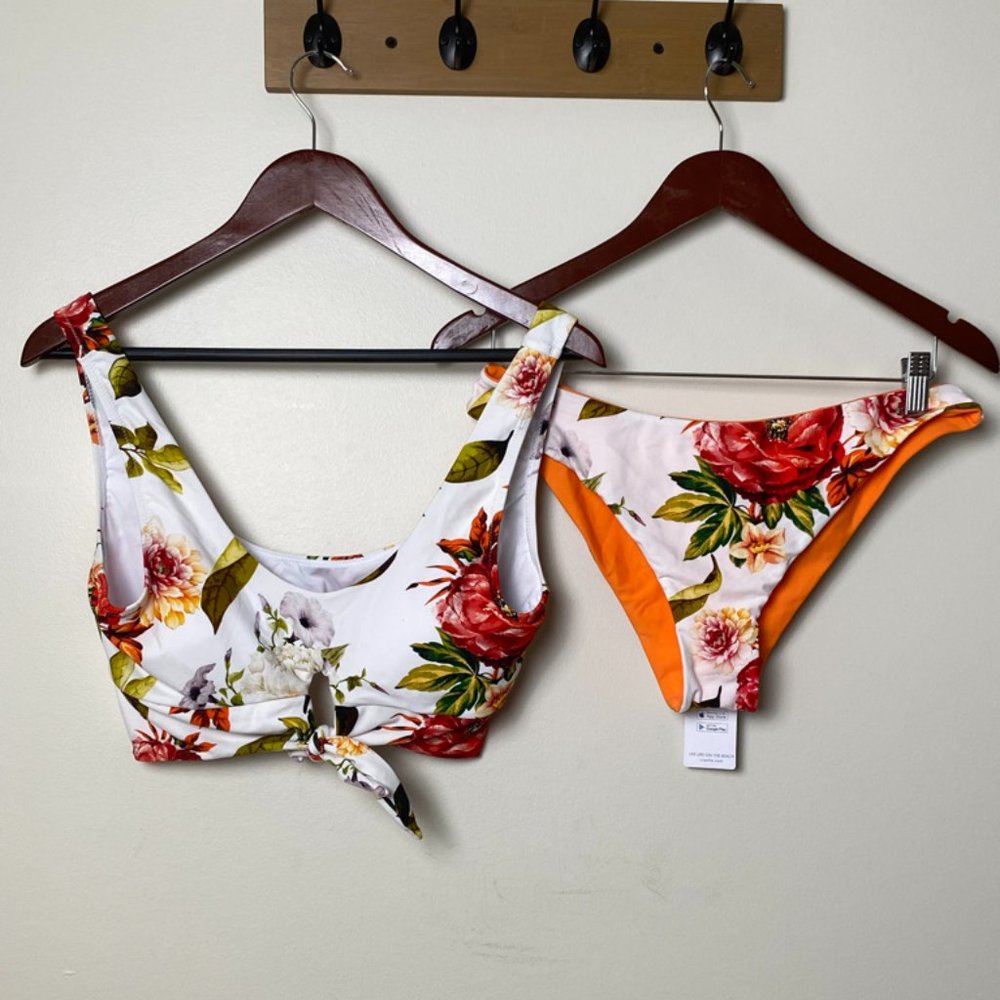 Cupshe Bikini Floral Pattern Size L